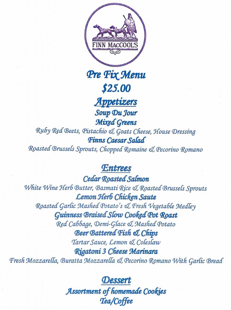 Pre-Fix Menu